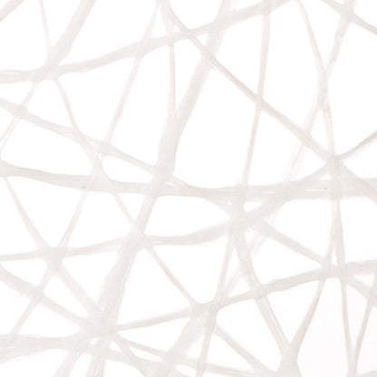 Pure White Silk Mesh Translucent Panel