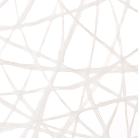 Pure White Silk Mesh Translucent Panel