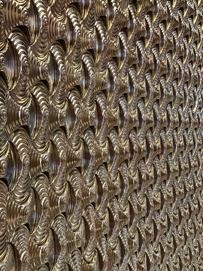 Silver Ingot Ripple Relief Tile