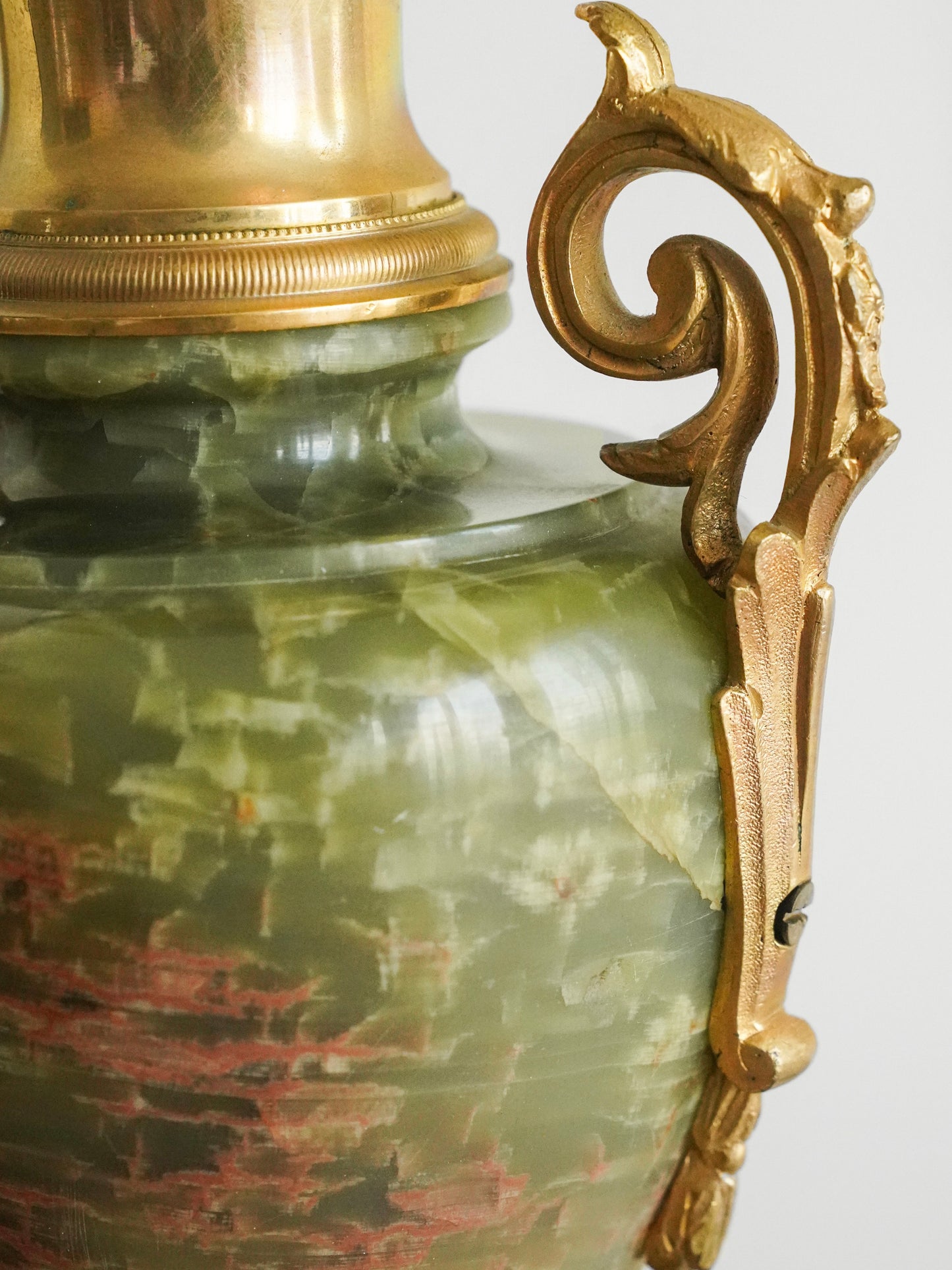 Gilt-Bronze and Agate Decorative Vase