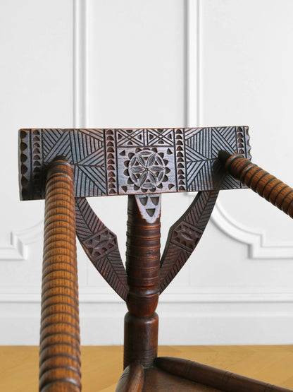 Carved Wood Chair