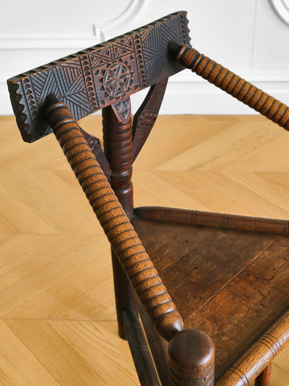 Carved Wood Chair
