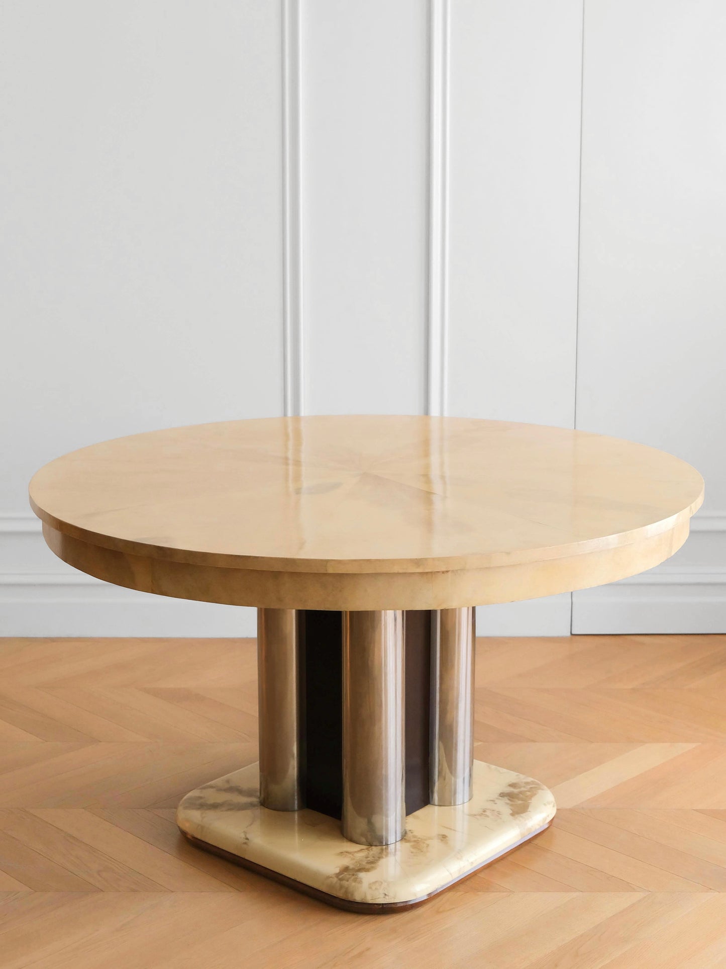 Art Deco Parchment Dining Table