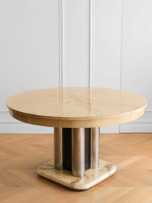 Art Deco Parchment Dining Table