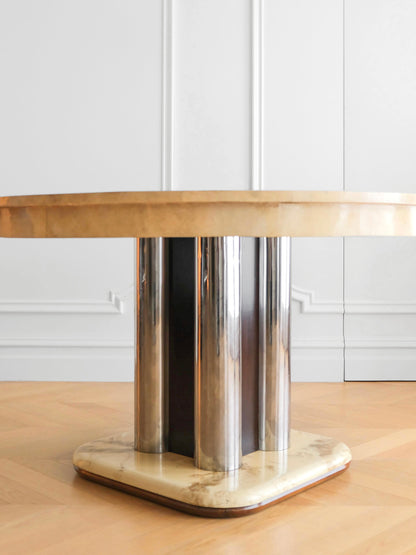 Art Deco Parchment Dining Table