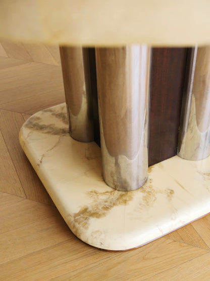 Art Deco Parchment Dining Table