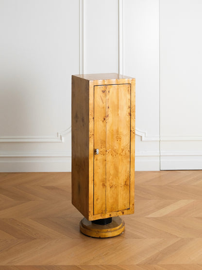 Art Deco British Walnut Edge Cabinet Pair