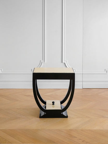 Art Deco Parchment Side Table