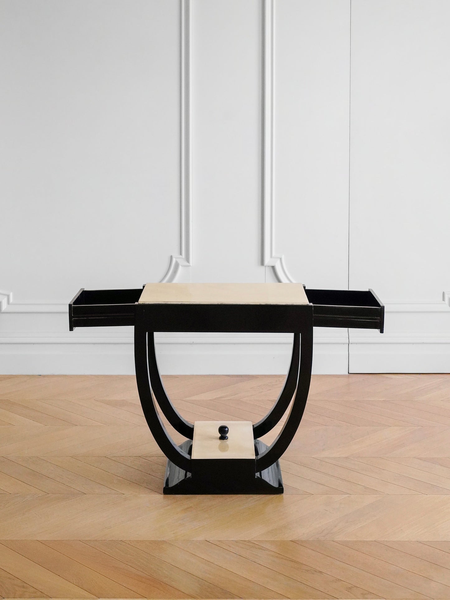 Art Deco Parchment Side Table