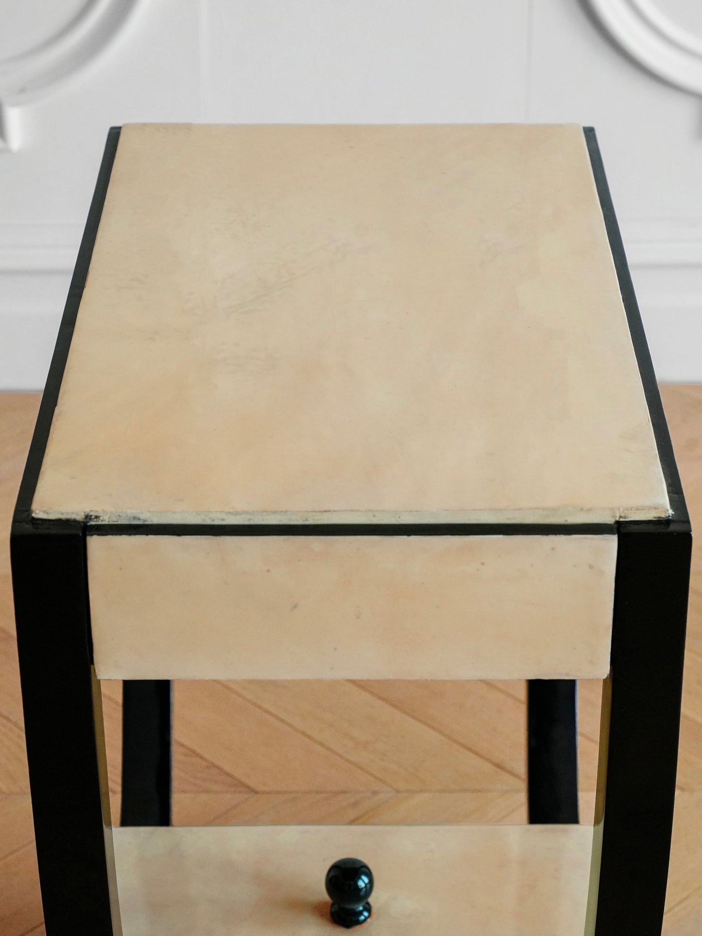 Art Deco Parchment Side Table