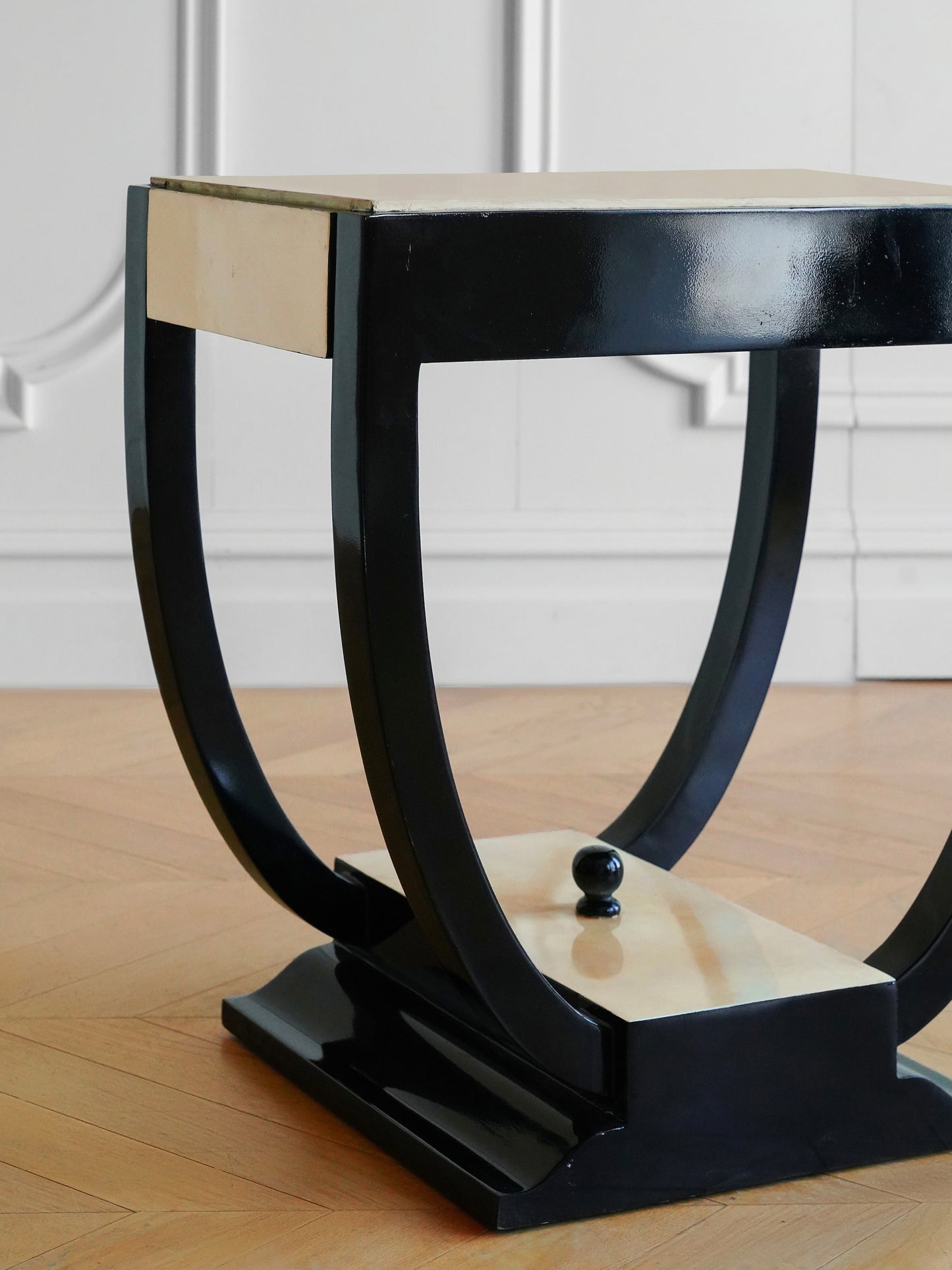 Art Deco Parchment Side Table