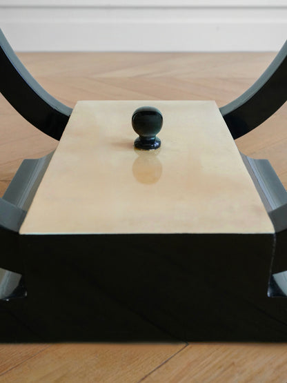 Art Deco Parchment Side Table