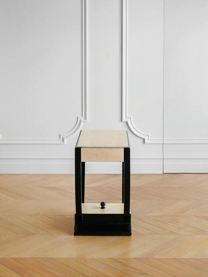 Art Deco Parchment Side Table