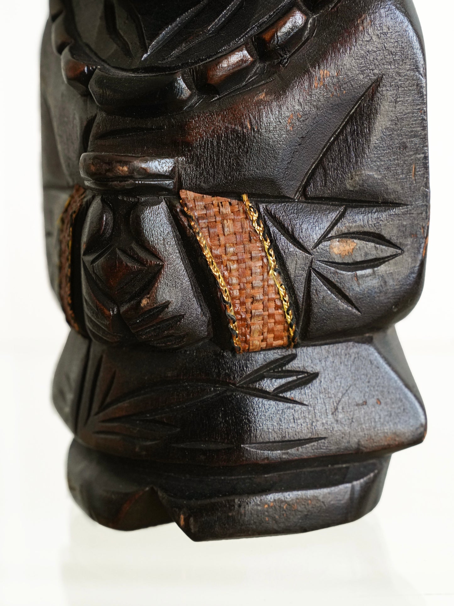Pair of Vintage Ainu Wooden Figurines