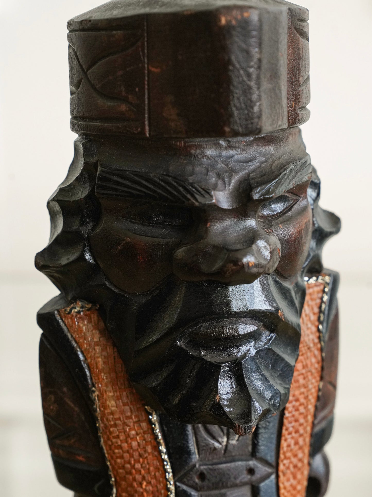 Pair of Vintage Ainu Wooden Figurines