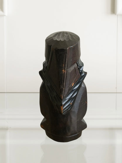 Pair of Vintage Ainu Wooden Figurines