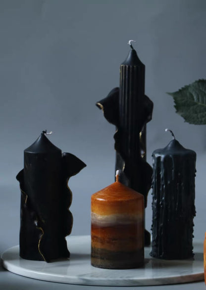 Nuit Noire Sculptural Candles