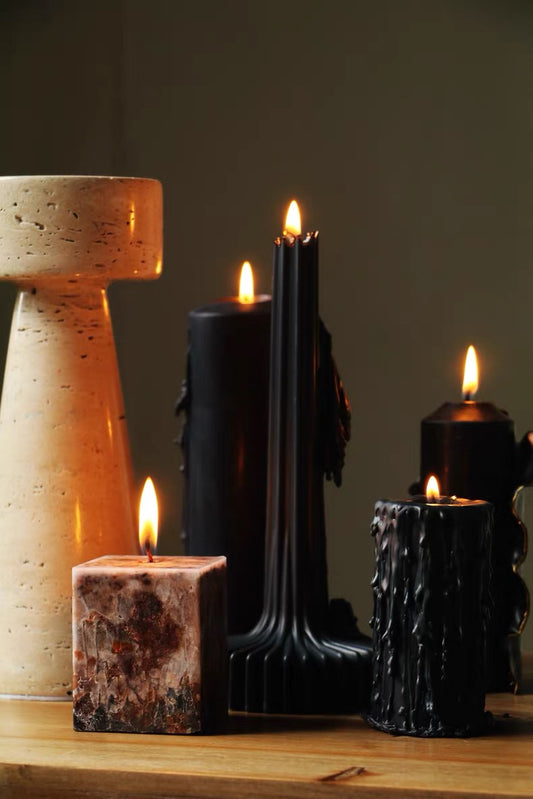 Nuit Noire Sculptural Candles