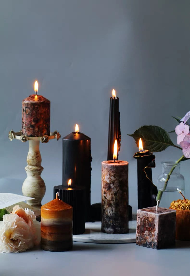 Nuit Noire Sculptural Candles