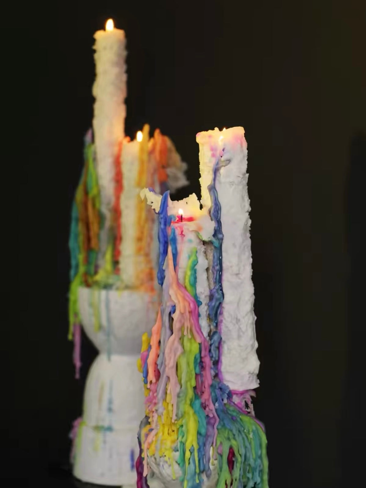 Chroma Tears Sculptural Candles