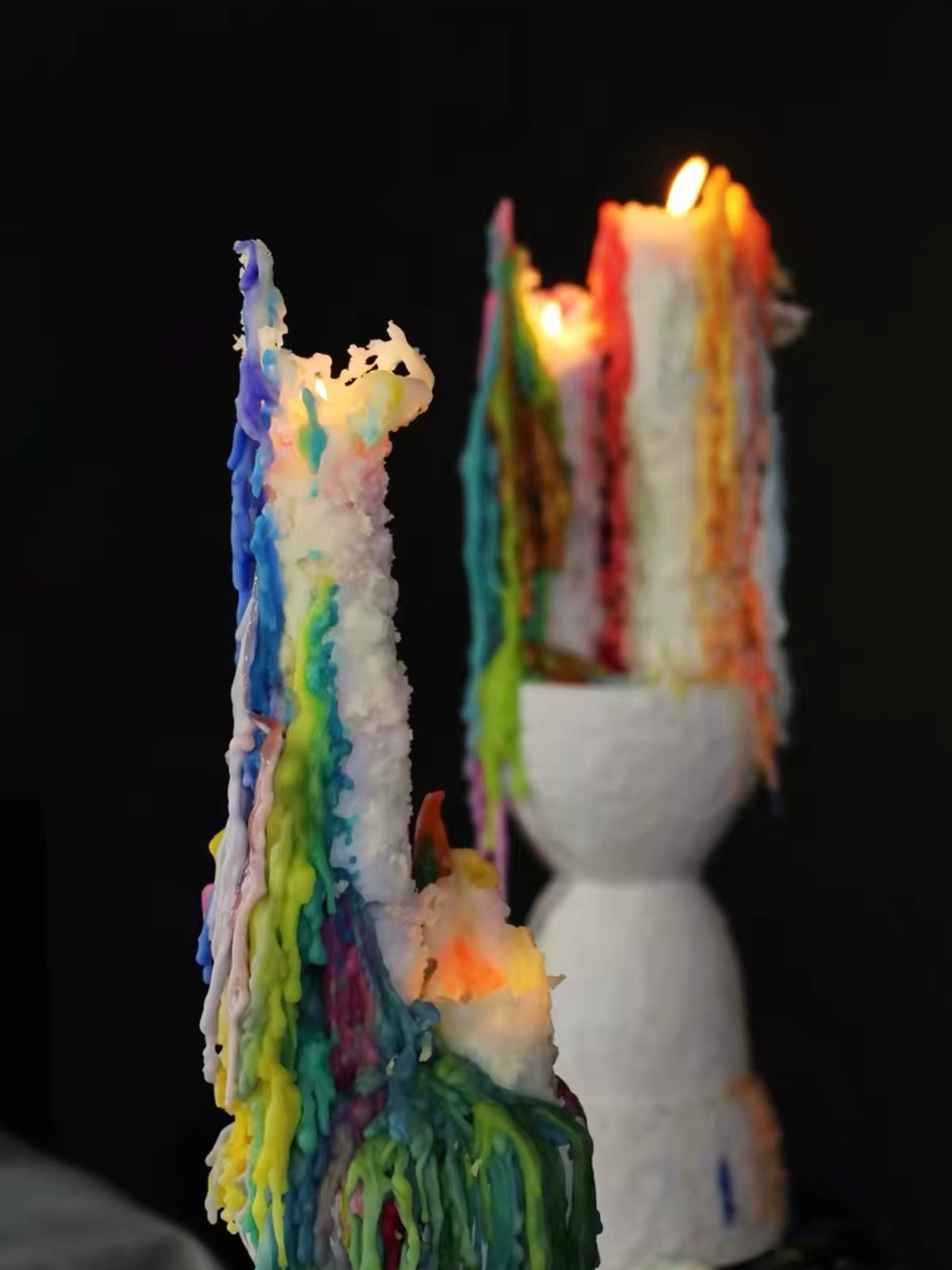 Chroma Tears Sculptural Candles