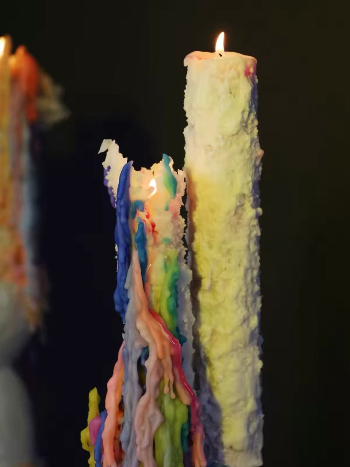 Chroma Tears Sculptural Candles