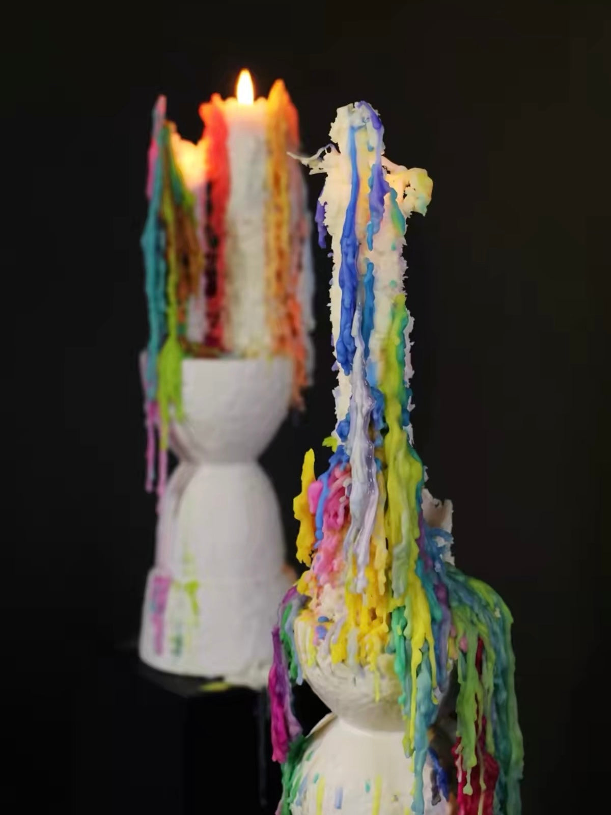 Chroma Tears Sculptural Candles