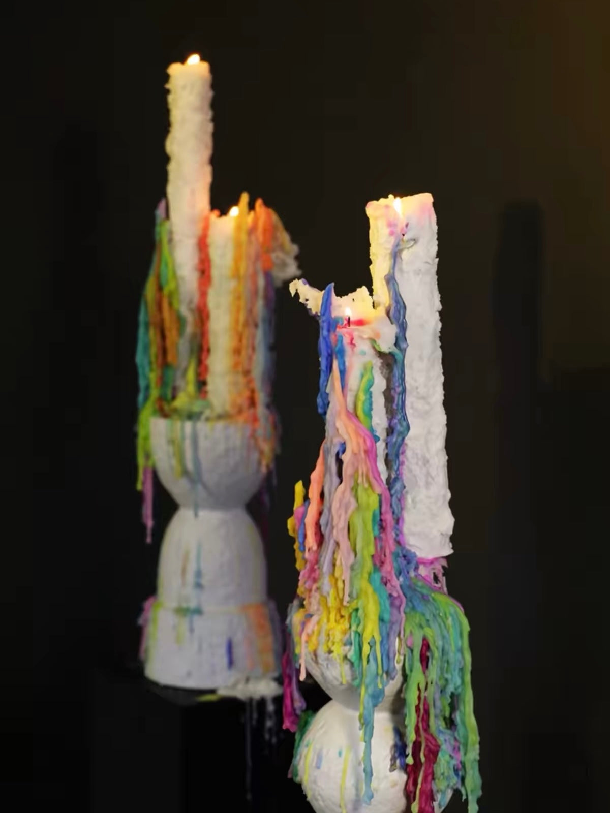 Chroma Tears Sculptural Candles