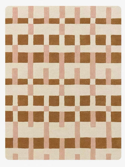 Interlace Handwoven Rug – Blush Sand