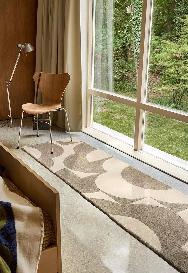 Petaline Handwoven Rug – Taupe Ivory