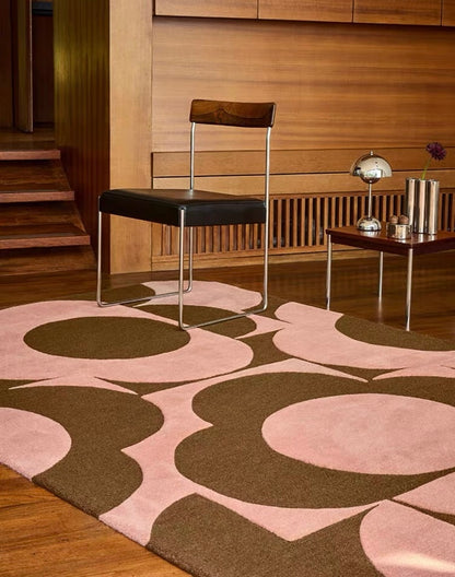 Petaline Handwoven Rug – Blush Cocoa