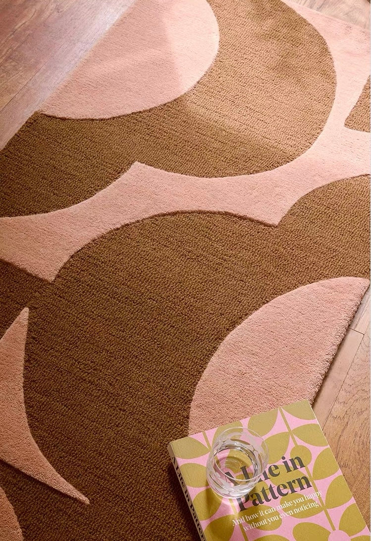 Petaline Handwoven Rug – Blush Cocoa