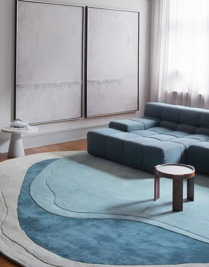 Laguna Handwoven Rug – Ocean Mist