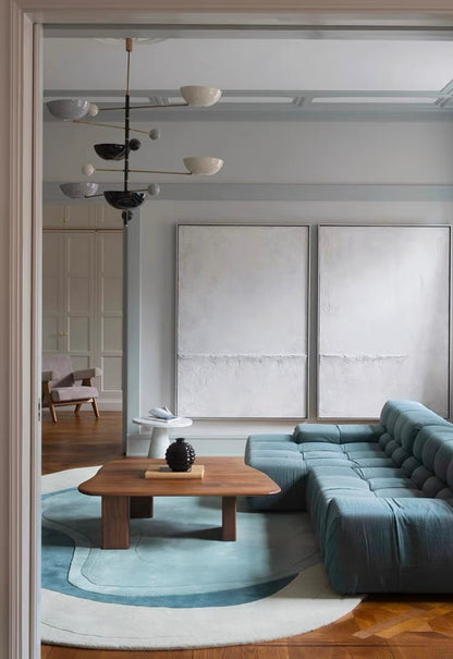 Laguna Handwoven Rug – Ocean Mist