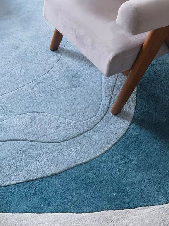 Laguna Handwoven Rug – Ocean Mist