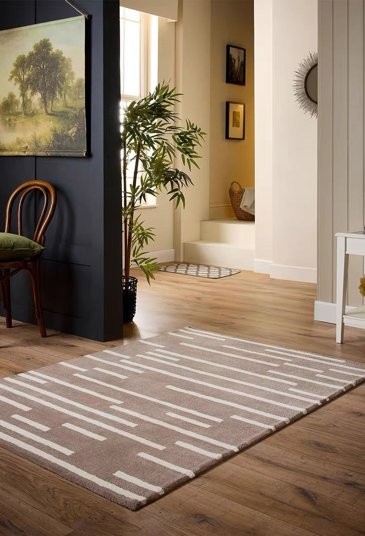 Driftline Handwoven Rug – Stone Taupe