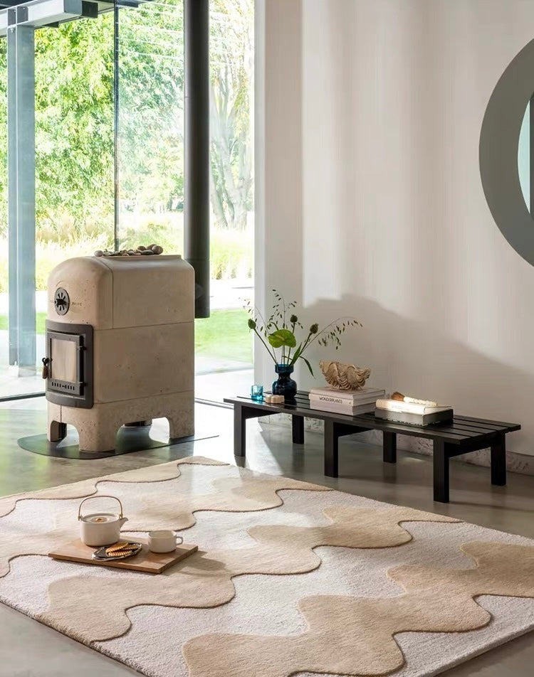 Duneflow Handwoven Rug – Sand Ivory