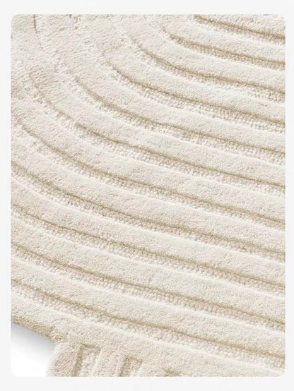 Labyrinth Handwoven Rug – Ivory Cream