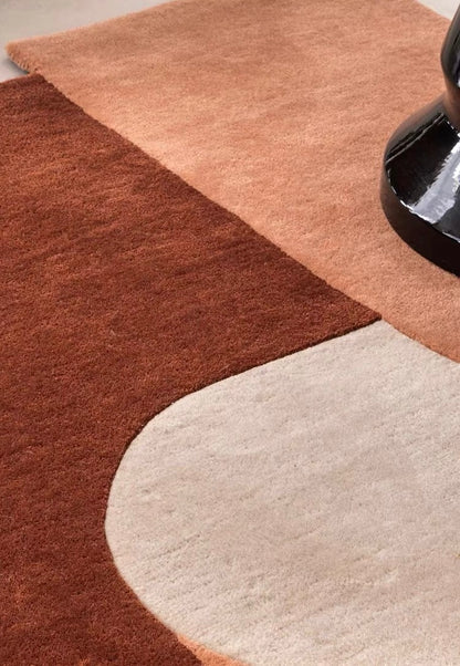 Terrano Handwoven Rug – Terracotta Ivory