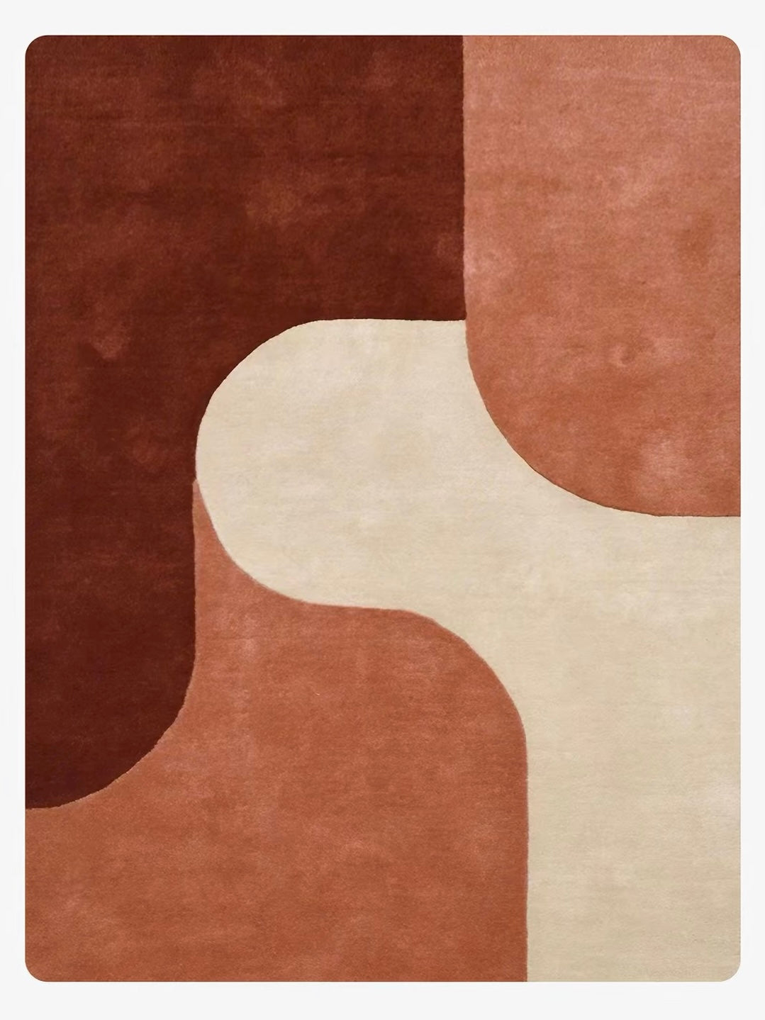 Terrano Handwoven Rug – Terracotta Ivory
