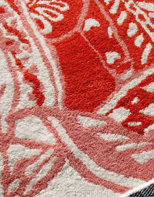 Queen’s Handwoven Rug – Blush Ivory