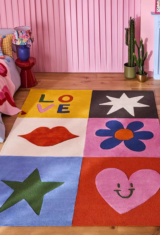 Pop Icons Handwoven Rug – Candy Pop