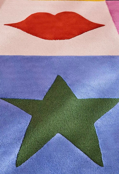 Pop Icons Handwoven Rug – Candy Pop