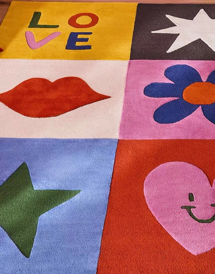 Pop Icons Handwoven Rug – Candy Pop
