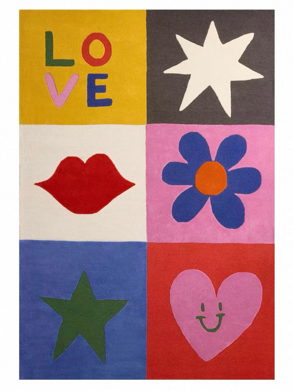 Pop Icons Handwoven Rug – Candy Pop