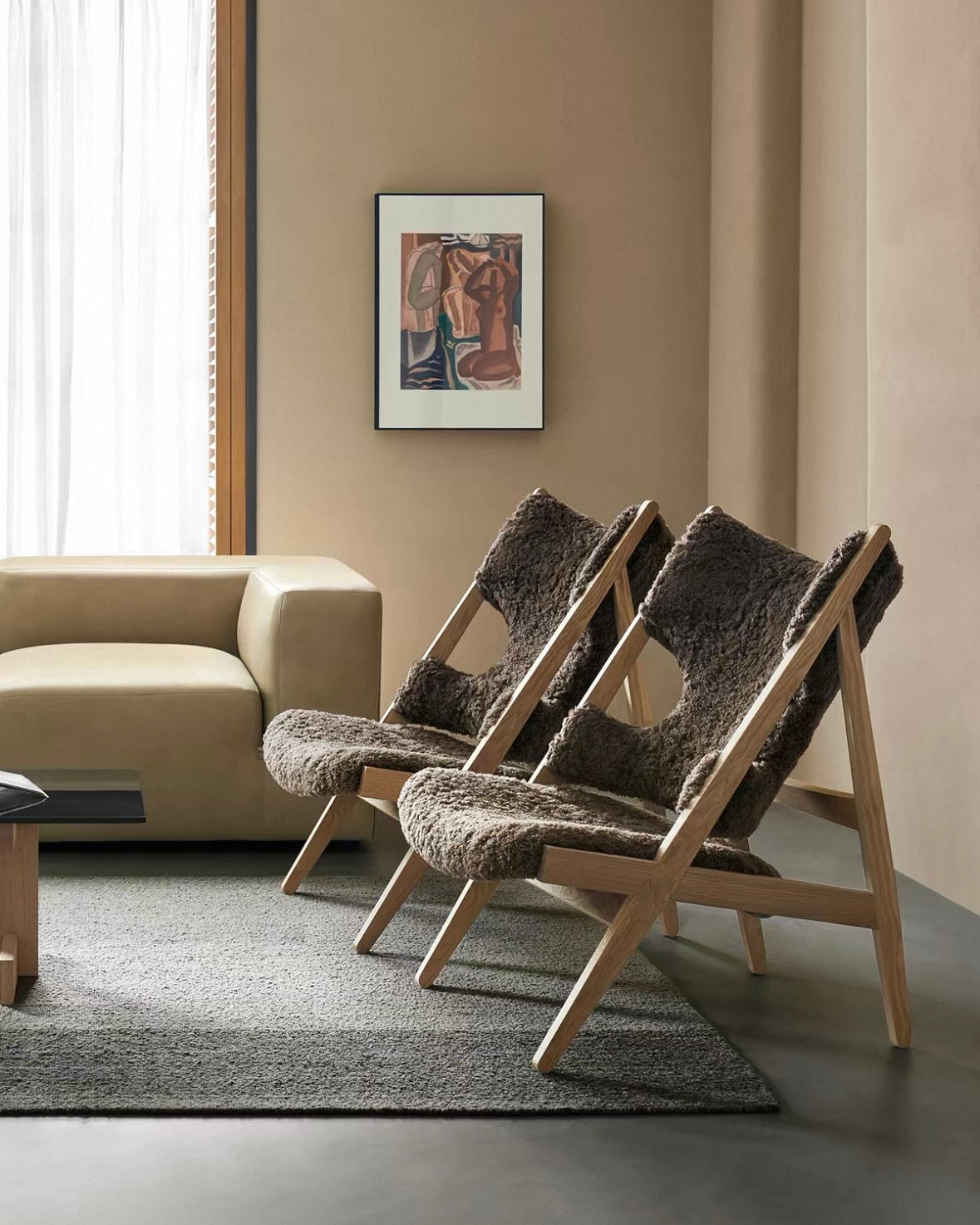 Shearline Sheepskin Lounge Accent Chair