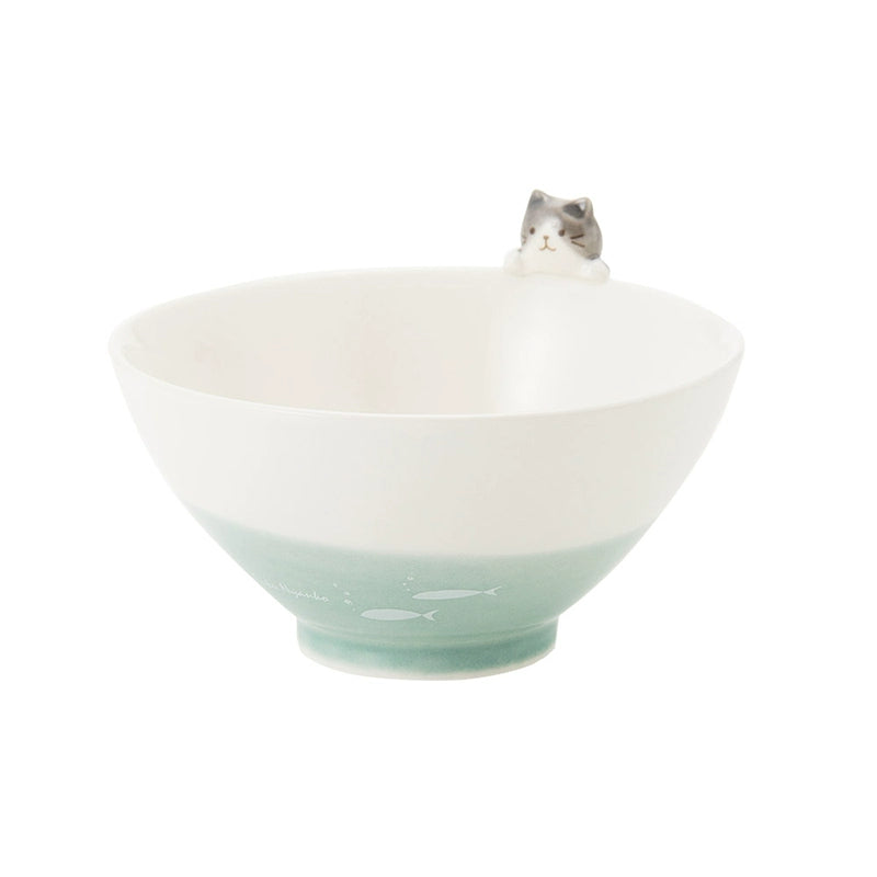 Peekaboo Kitty Ceramic Bowls