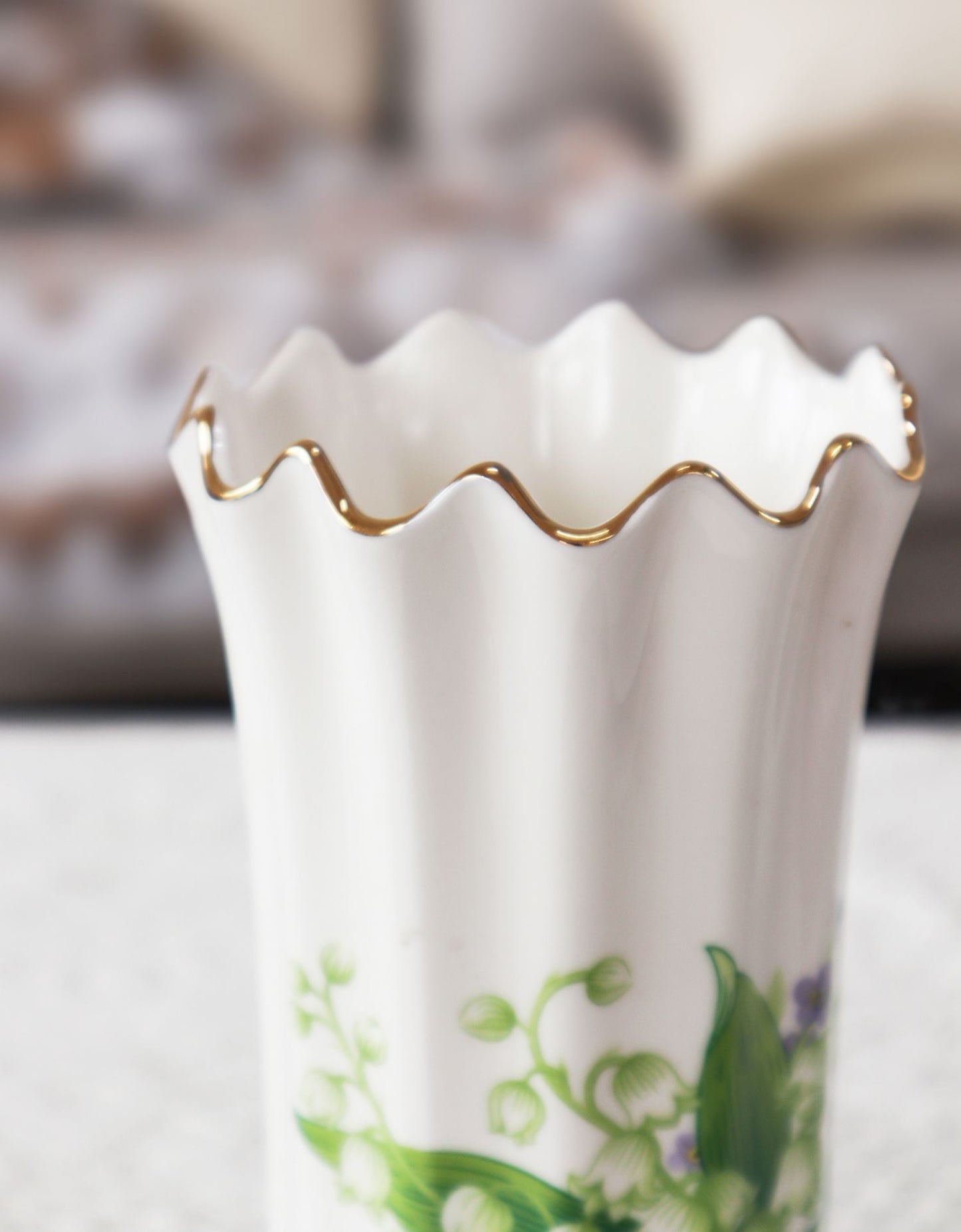 Lily of the Valley Ceramic Vase