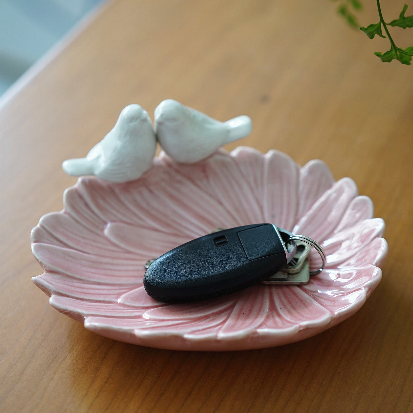 Lovebirds Blush Ceramic Tray