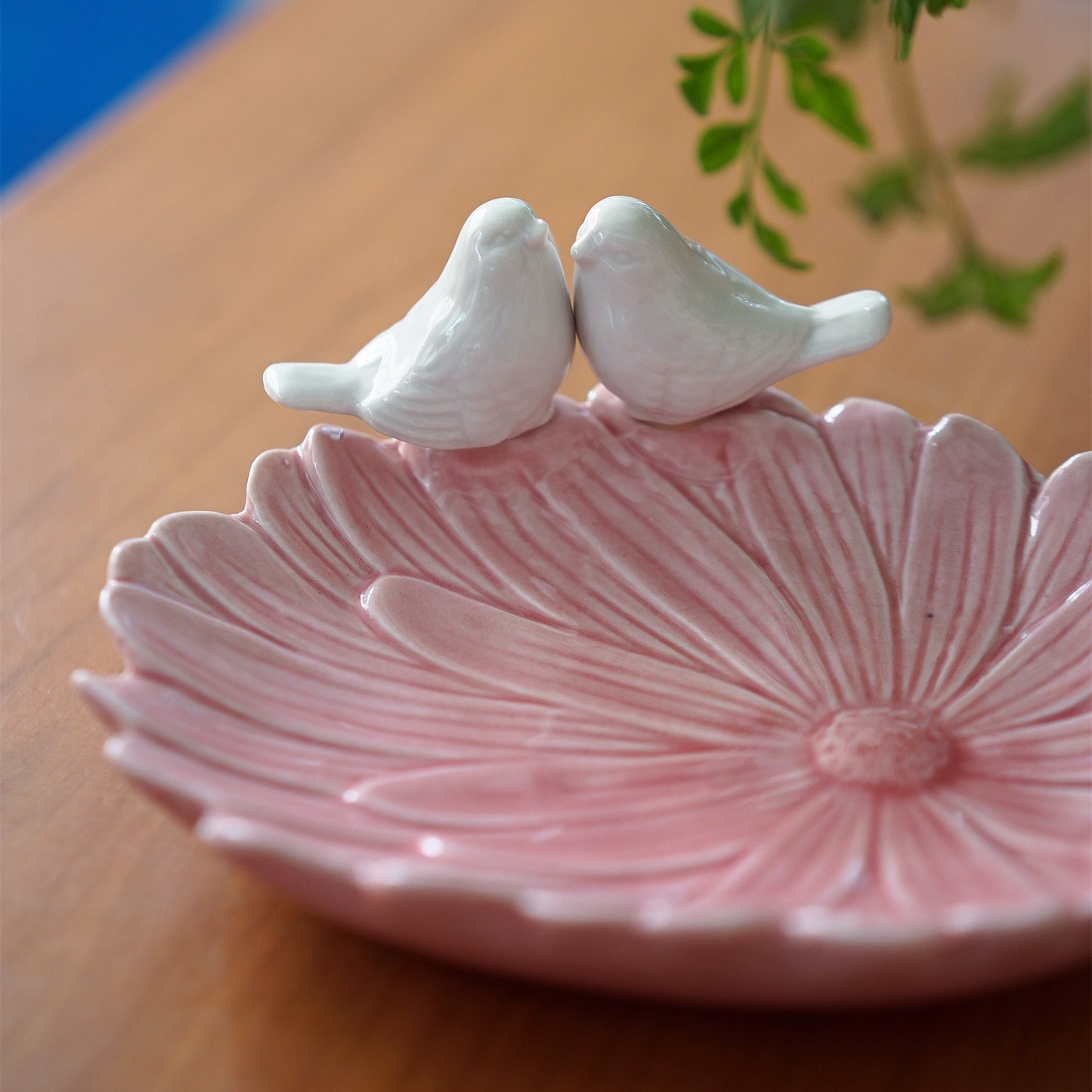Lovebirds Blush Ceramic Tray